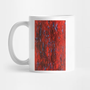 Firefly Sea (blue on red) I/III Mug